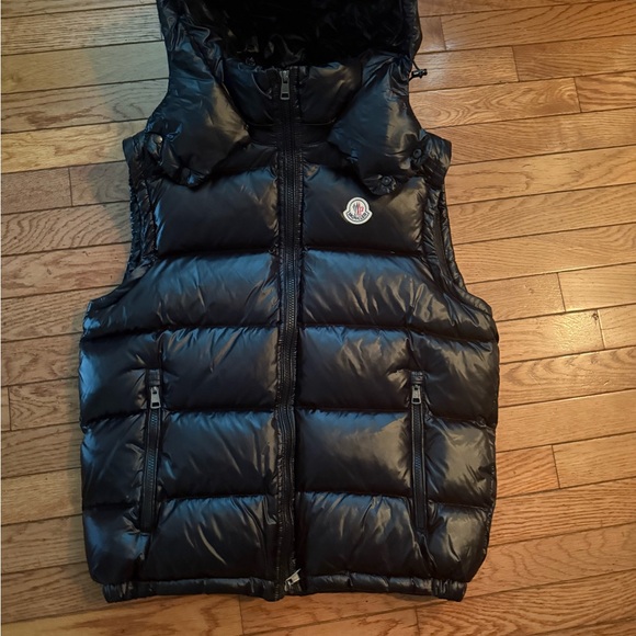 Moncler Black Puffer Vest - Picture 1 of 5